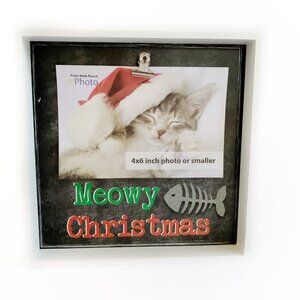 Meowy Christmas Picture Frame